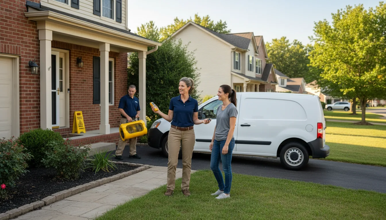 Residential water damage restoration in Delta City, MS